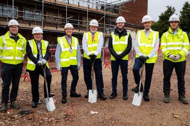 The 'first-spade-in-the-ground' ceremony to mark the final granting of planning permission for the new Community Diagnostic Centre (CDC) in Mansfield. (PHOTO BY: Sherwood Forest Hospitals NHS Foundation Trust)