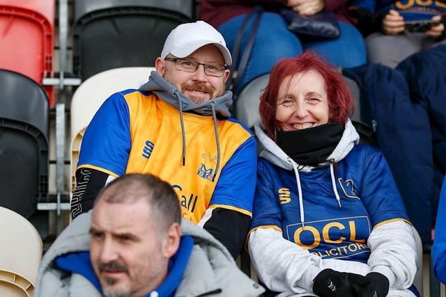Stags fans made the long trip to Newport where they saw their side pegged back to a late draw.
