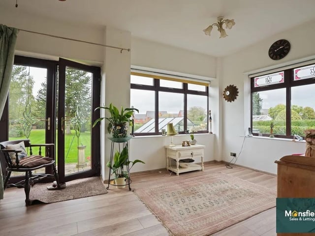 The property is filled with an abundance of natural light.