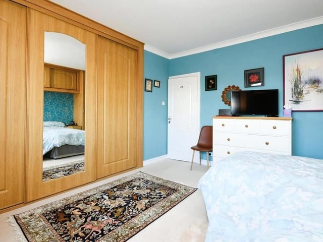 A second shot of the master bedroom, proudly displaying its fantastic facelift.