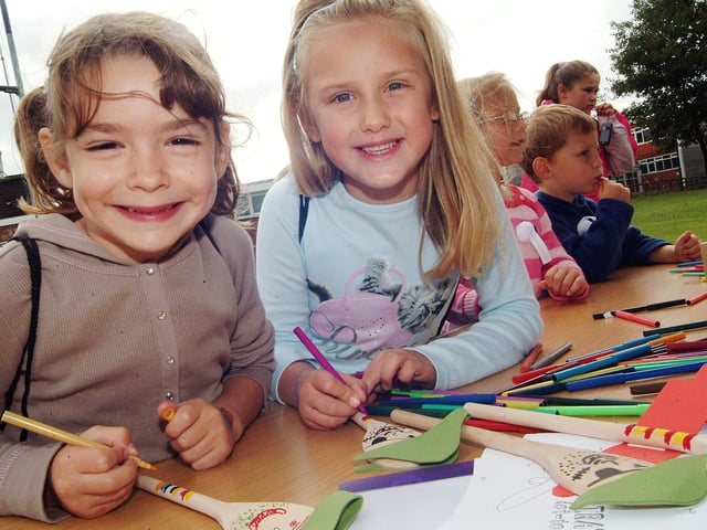 More from Mansfield Woodhouse mardi gras. Emily Wood, left, and Amelia Pegg enjoyed some colouring activities.