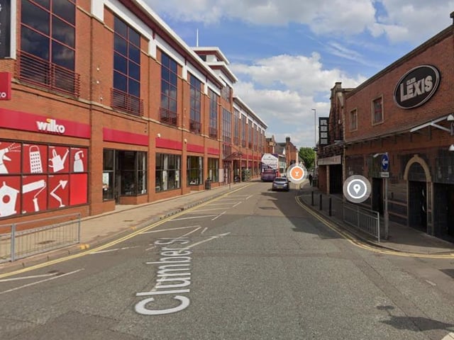 15  crimes were recorded on or near to Clumber Street, in Mansfield Town Centre, in August 2022.
