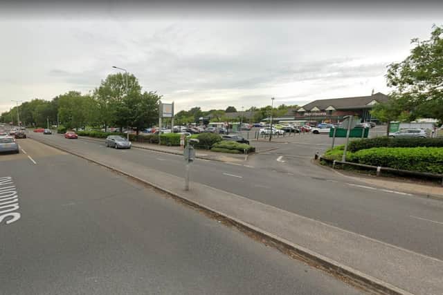 The collision happened on Sutton Road, close to the Morrisons supermarket.