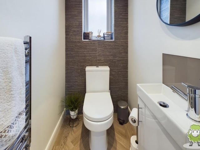 Here is the second toilet at the property.