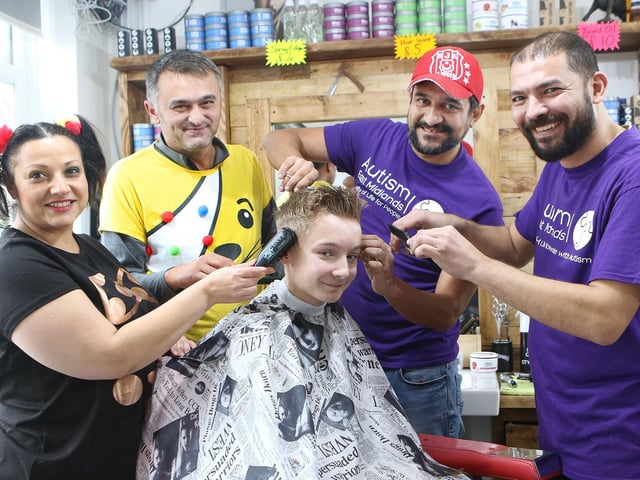 Louie Rogers gets the full treatment from Lucy, Mehmet, Suleyman and Osman at Efe Barbers