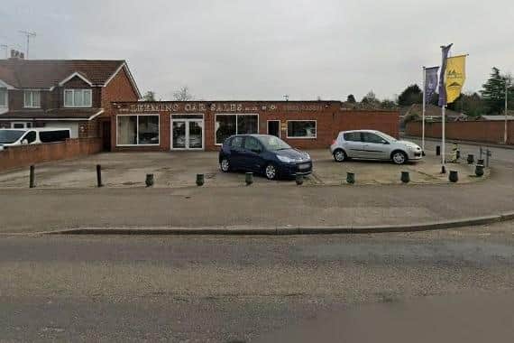 The distinctive single-storey building that used to be the headquarters of Leeming Car Sales in Mansfield Woodhouse. (PHOTO BY: Google Maps)