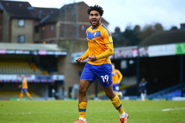 Jamie Reid celebrates his winner at Southend. (Photo by Jacques Feeney/Getty Images)