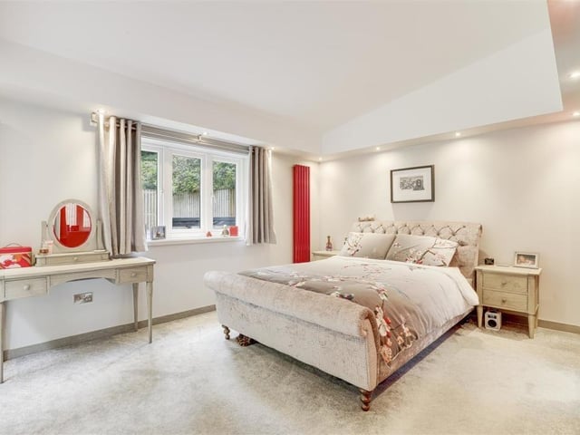 A second photo of the master bedroom, which offers elegance and style in equal measure. There is more than enough room for a dressing table.