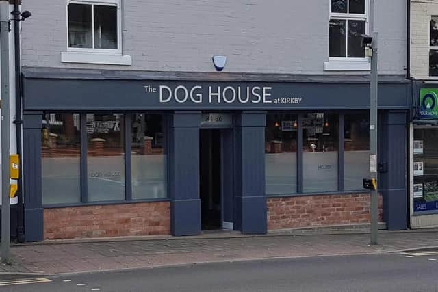 The Dog House pub in Kirkby, where the opening hours of its rear courtyard are the subject of a planning application.
