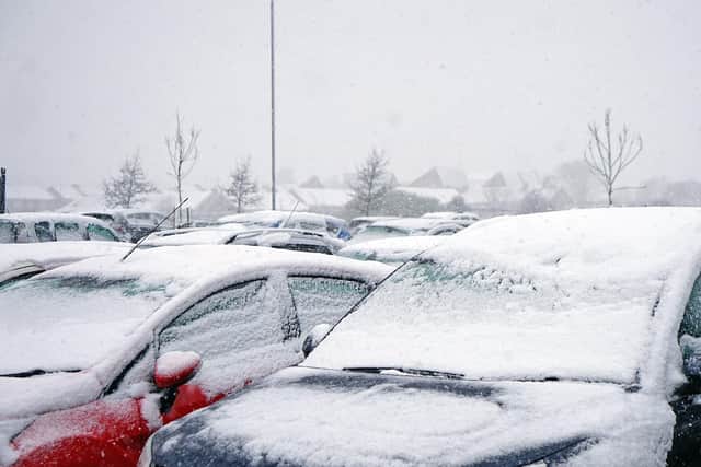 Snow has been forecast across the region