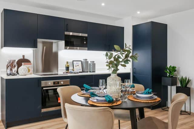 One of 300+ bespoke kitchens provided by Deanestor for major residential scheme in Leeds