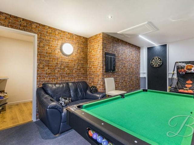 As well as pool, you can enjoy a game of darts in the games room -- or just chill out for an hour or two.