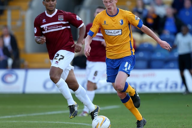 Sam Clucas scored 13 goals as Stags finished the 2013/14 League Two season in 11th. But he moved to Chesterfield the next season after stating his desire to play League One football. He helped Spireites make the play-offs, where they were beaten by Preston.