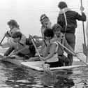 Sailors enjoy King's Mill Reservoir in 1986.