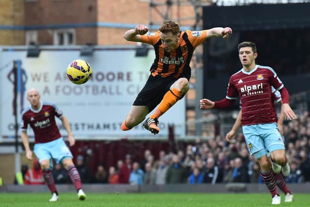Stephen Quinn in action for Hull City against West Ham.
