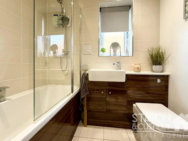 The modern family bathroom serves the remaining bedrooms and is the perfect place to relax and unwind