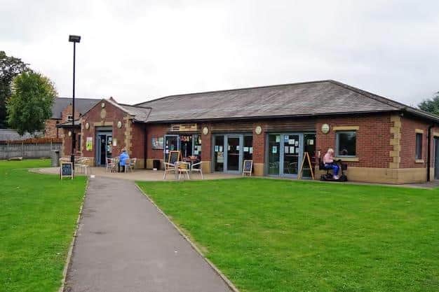 A view of Rumbles Community Cafe at Sutton Lawn.