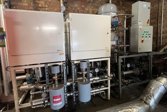 The new heating system.