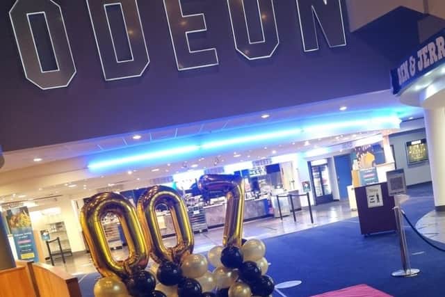 How film-lovers were greeted on their return to Mansfield's Odeon Cinema.