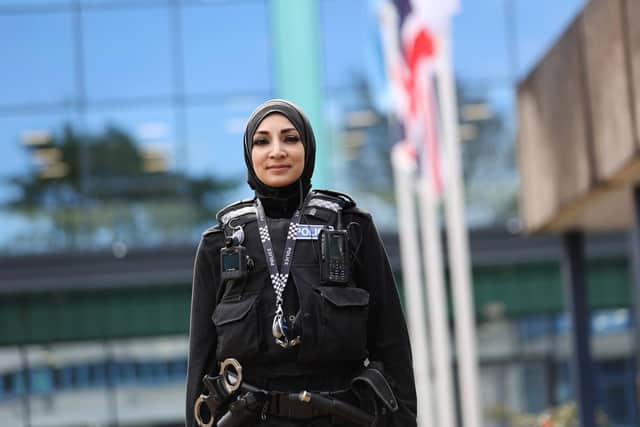 PC Saara Nawaz and her colleagues stopped a man from harming himself with a knife in Mansfield