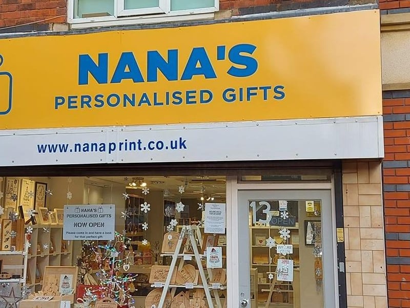 Nana's personalised gifts, 13 Low Street, is a family run business, offering a range of bespoke personalised gifts for all occasions. Along with being a retail and gifting shop, the business are big on 'all things' community. It is a popular stop for Sutton shoppers.