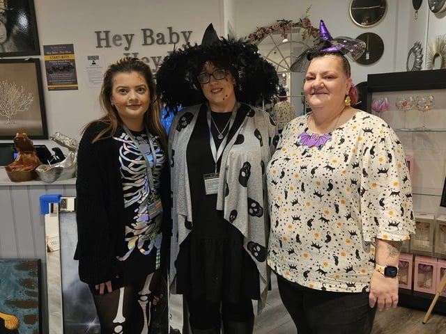 Hey Baby Hey You staff said 'boo' with their Halloween attire.