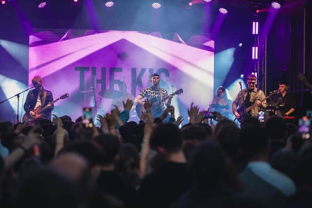 Headline Act The K's performing at Sonic Boom Music Festival 2024