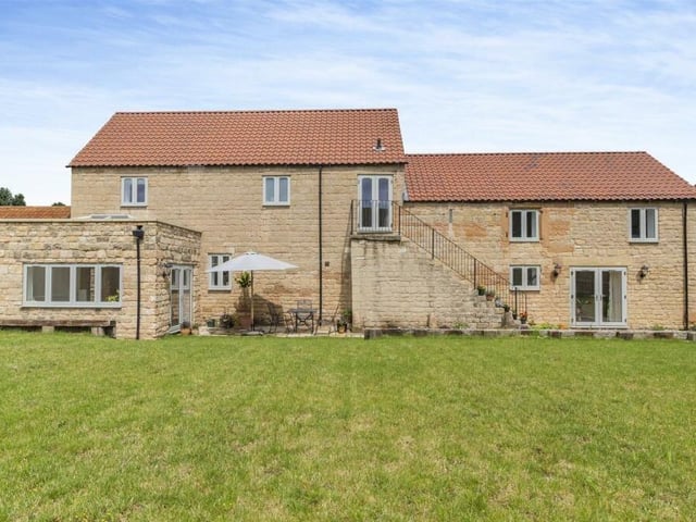 A wide overview of the back of the Park Hall Farm property, which is one five that occupy a courtyard setting. Looking good, isn't it?