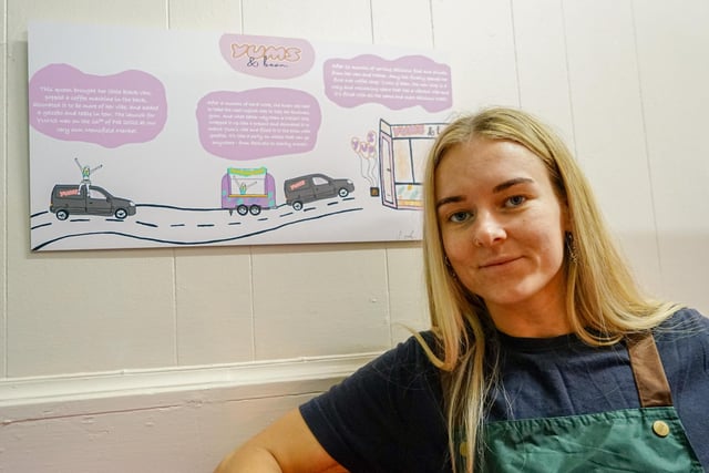 Introducing the business. Amy Henshaw first opened the business 18 months ago, serving crepes and coffee from a van. She now has a permanent home for her business in Handley Arcade.