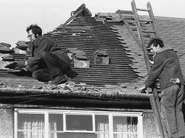 Check out the roof damage on this property - was this your house?