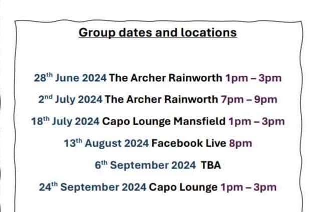 Group meeting dates
