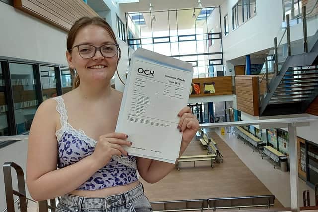 Lauren Millband  has set her sights on being an accountant after she got the GCSE grades she needed to study A Levels;