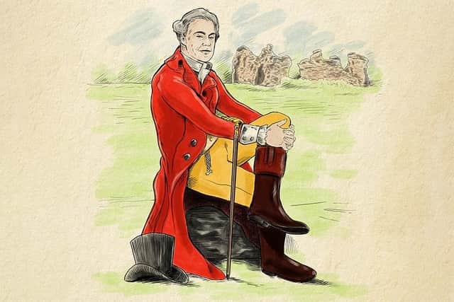 A sketch of Major Hayman Rooke (1723-1806), one of Mansfield Woodhouse's most famous sons and ardent supporter of Sherwood Forest.