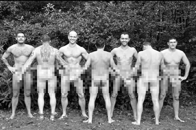 One of the images from the 2014 calendar. Social distancing will be in place for this year's version. https://www.facebook.com/AmyWojnarPhotography/