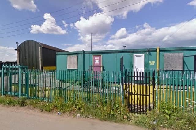 Warsop's household waste and recycling centre on Oakfield Lane, which sits next to the site where the caravan storage yard will be if the planning application is approved.