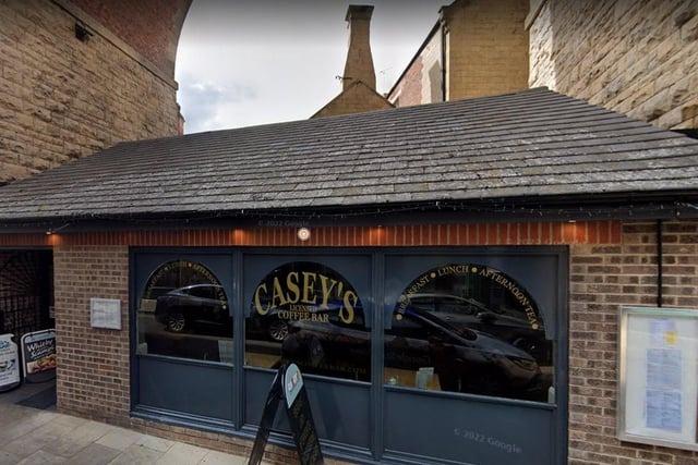 Casey's coffee bar on White Hart Street has a rating of 4.6.