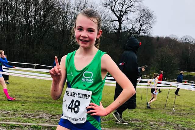 Lily Mason - star of the County Championships for Mansfield Harriers.
