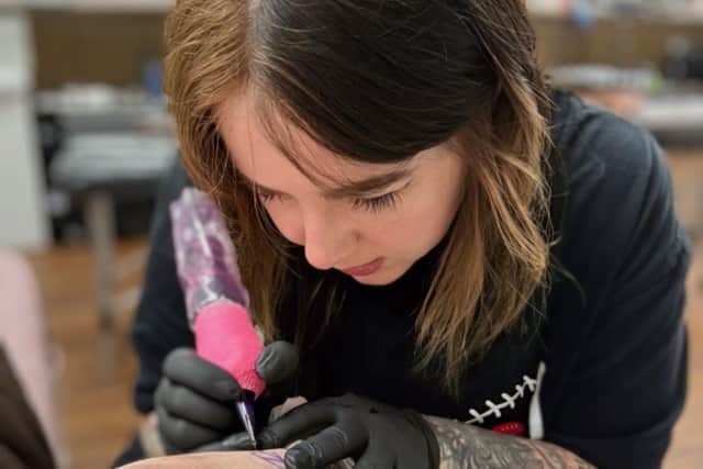 Danielle Rhodes has been a tattoo artist for more than 10 years