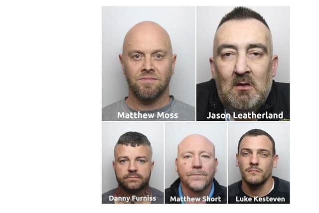 Fourteen members of an organised crime gang who were dealing drugs in and out of Derbyshire have been jailed for more 90 years.
