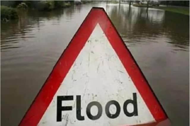 There is a flood alert in place for Mansfield after heavy rainfall