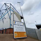 A view outside of the One Call Stadium, home of Mansfield Town FC.  (Photo by Tony Marshall/Getty Images)