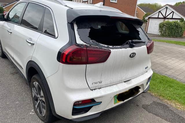 Councillor David Watts' car was parked outside his home in Bramcote during the incident.