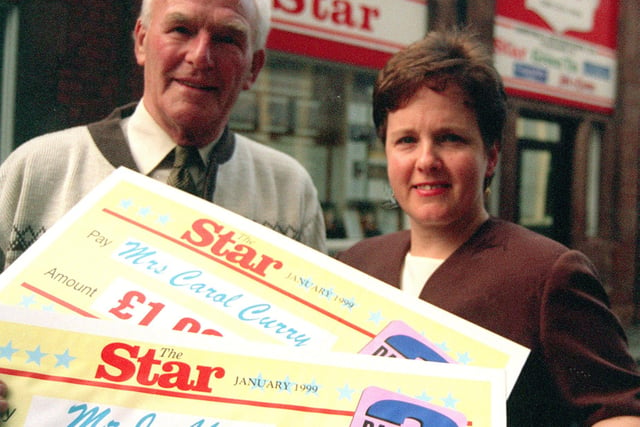 Jack Akers and Carole Curry  who were Star Bingo winners in 2001