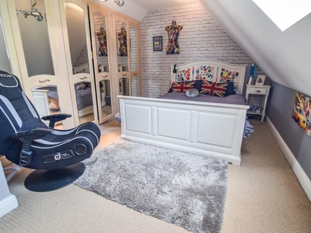 This bedroom is characterised by its individual style.
