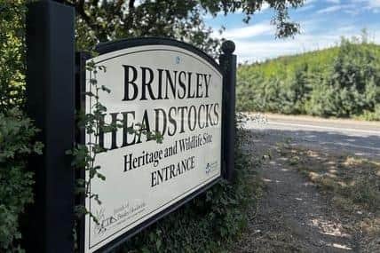 The entrance to the Brinsley Headstocks Heritage and Wildlife site