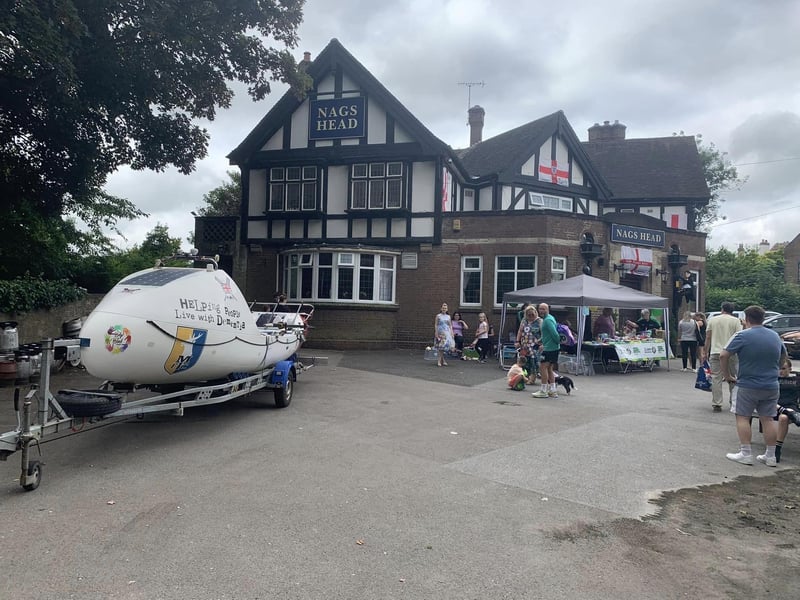 A fundraising event was held at the Nags Head, Pleasley.