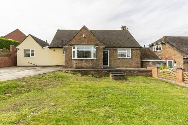 Offers in the region of £459,950 are invited by estate agents Wilkins Vardy Residential for this four-bedroom, detached bungalow at The Hill in Glapwell.