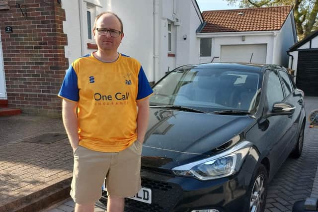 Angry Stags fan Ian Messner, who has been landed with a parking fine he knew nothing about from the FA Cup tie against Middlesbrough in January.