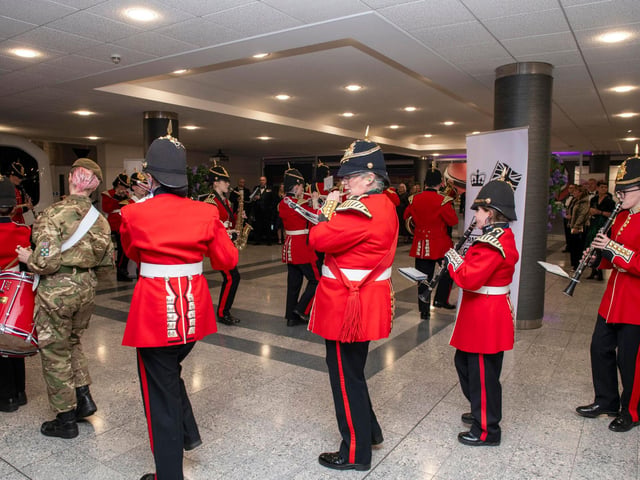 Guests enjoyed exceptional performances from the Derbyshire Army Cadet Force Band.