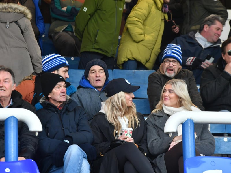 Mansfield Town fans watch the brilliant win at Peterborough United.